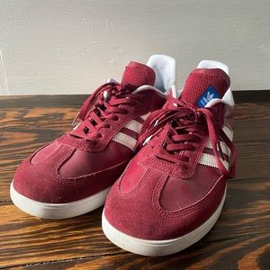 Adidas Skateboarding Red / Maroon Samba Shoes Size 10.5